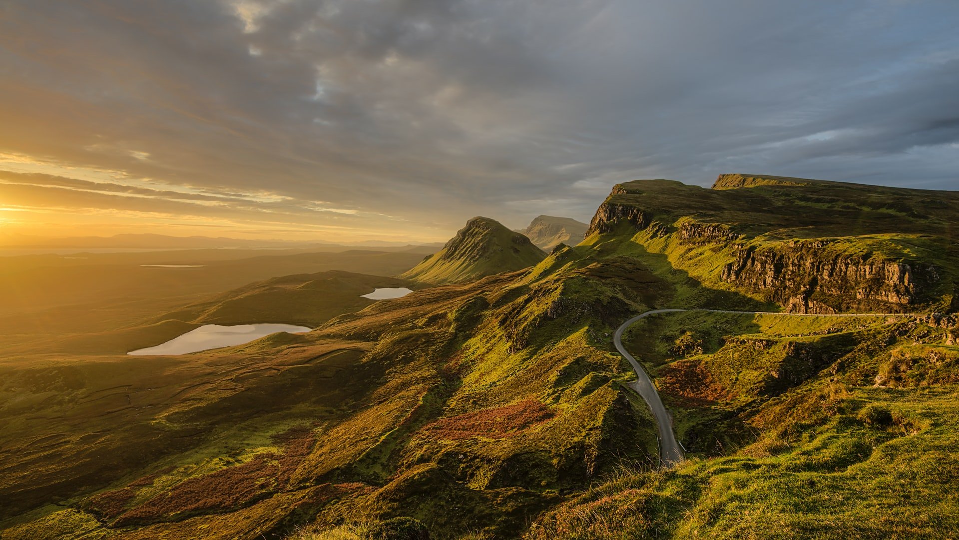 The landscape on the Isle of Skye.